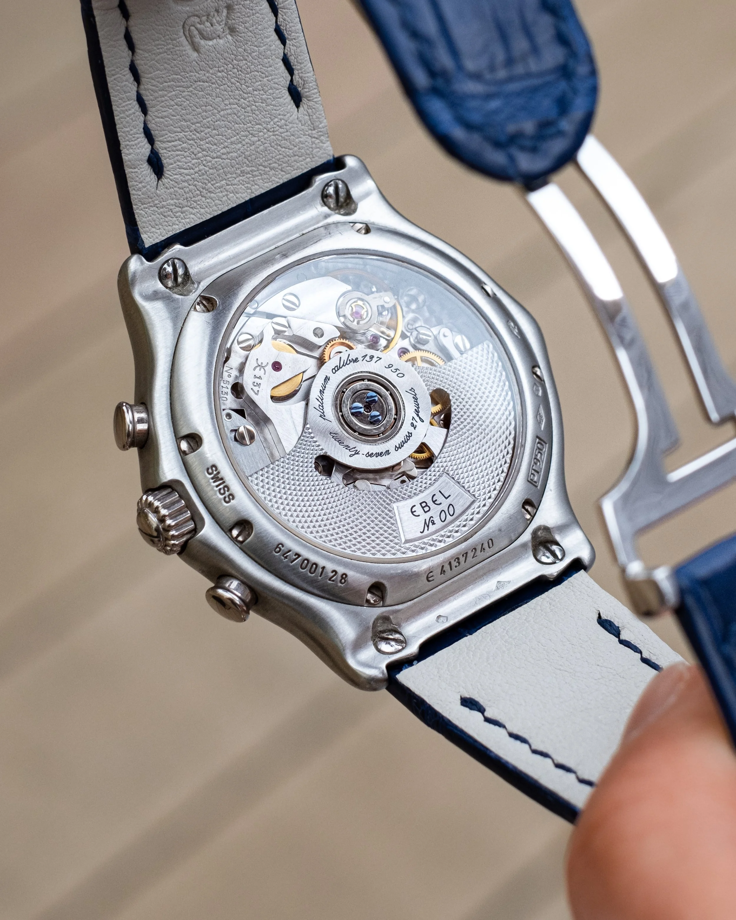 Circa 1995 Ebel Le Modulor Chronograph in Platinum 4137240 — Watch